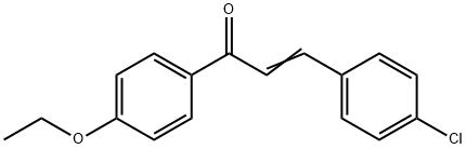 (2E)-3-(4-chlorophenyl)-1-(4-ethoxyphenyl)prop-2-en-1-one Structure
