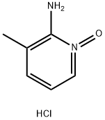 2-氨基-3-甲基吡啶氮氧化物盐酸盐 结构式
