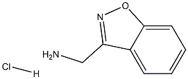 苯并[D]异噁唑-3-基甲胺盐酸盐 结构式