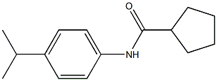 N-(4-propan-2-ylphenyl)cyclopentanecarboxamide Struktur