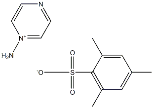 1-Aminopyrazin-1-ium 2,4,6-trimethylbenzenesulfonate Structure