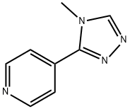 4-(4-甲基-4H-1,2,4-三唑-3-基)吡啶,57980-39-9,结构式