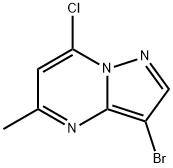 3-bromo-7-chloro-5-methylpyrazolo[1,5-a]pyrimidine Structure