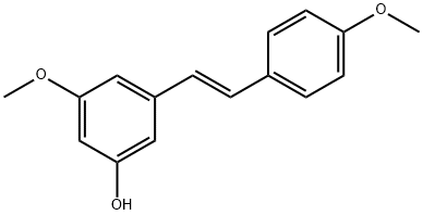 (E)-3-HYDROXY-4',5-DIMETHOXYSTILBENE,58436-29-6,结构式
