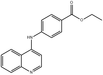 ethyl 4-(quinolin-4-ylamino)benzoate Struktur
