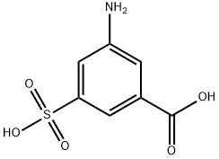 3-amino-5-sulfobenzoic acid Struktur