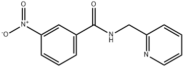3-nitro-N-(pyridin-2-ylmethyl)benzamide Struktur