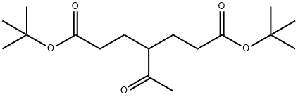 Heptanedioic acid, 4-acetyl-, 1,7-bis(1,1-dimethylethyl) ester Struktur