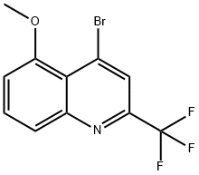 4-Bromo-5-methoxy-2-(trifluoromethyl)-quinoline 结构式