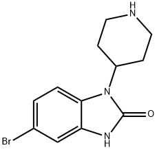 5-bromo-1-(piperidin-4-yl)-1H-benzo[d]imidazol-2(3H)-one,58878-84-5,结构式
