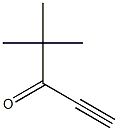 4,4-二甲基戊-1-炔-3-酮 结构式
