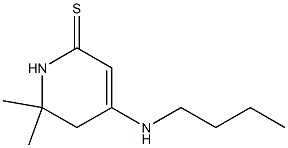 2(1H)-Pyridinethione, 4-(butylamino)-5,6-dihydro-6,6-dimethyl- 化学構造式