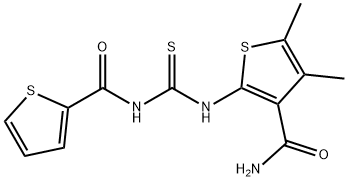 N-({[3-(aminocarbonyl)-4,5-dimethyl-2-thienyl]amino}carbonothioyl)-2-thiophenecarboxamide