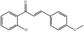 (2E)-1-(2-chlorophenyl)-3-(4-methoxyphenyl)prop-2-en-1-one Struktur