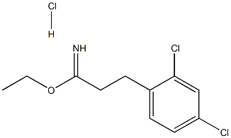ethyl 2-(2,4-dichlorophenyl)ethanecarboximidate hydrochloride Structure