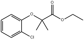 2-(2-Chloro-phenoxy)-2-methyl-propionic acid ethyl ester 化学構造式