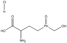 Butanoic acid, 2-amino-4-(hydroxymethylphosphinyl)-, hydrochloride Structure