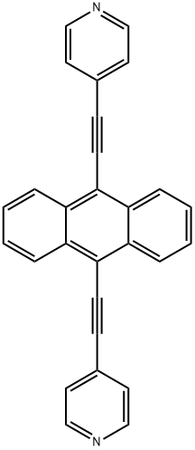 9,10-双(吡啶-4-基乙炔基)蒽, 596130-35-7, 结构式