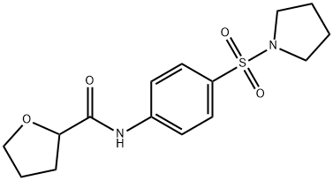 N-(4-pyrrolidin-1-ylsulfonylphenyl)oxolane-2-carboxamide Structure