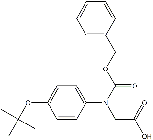 N-Cbz-R-4-(1,1-dimethylethoxy)-phenylglycine Struktur