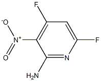 4,6-Difluoro-3-nitropyridin-2-amine 结构式
