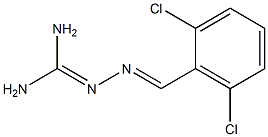2-[(E)-(2,6-dichlorophenyl)methylideneamino]guanidine 化学構造式