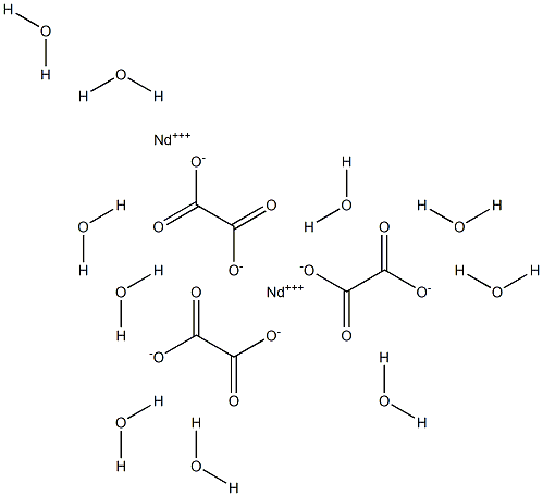 neodymium(3+):oxalate:decahydrate Structure