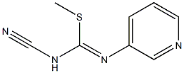 Carbamimidothioic acid,N-cyano-N'-3-pyridinyl-, methyl ester Struktur