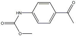 Carbamic acid, N-(4-acetylphenyl)-, methyl ester Struktur
