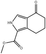 methyl 4-oxo-4,5,6,7-tetrahydro-2H-isoindole-1-carboxylate Struktur