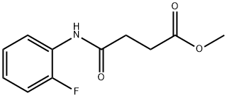 methyl 4-[(2-fluorophenyl)amino]-4-oxobutanoate Structure