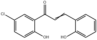 2-Propen-1-one, 1-(5-chloro-2-hydroxyphenyl)-3-(2-hydroxyphenyl)-, 6077-18-5, 结构式