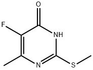 5-Fluoro-6-methyl-2-(methylsulfanyl)-4(1H)-pyrimidinone 化学構造式