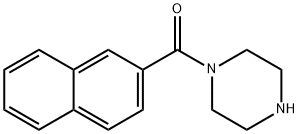 1-(naphthalene-2-carbonyl)piperazine Struktur