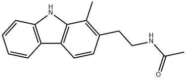Acetamide,N-[2-(1-methyl-9H-carbazol-2-yl)ethyl]- Structure