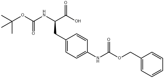 N-[(1,1-dimethylethoxy)carbonyl]-4-[[(phenylmethoxy)carbonyl]amino]- D-Phenylalanine Structure