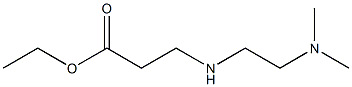 エチル3-{[2-(ジメチルアミノ)エチル]アミノ}プロパン酸 化学構造式
