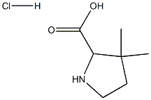 3,3-DIMETHYLPYRROLIDINE-2-CARBOXYLIC ACID hydrochloride|3,3-二甲基吡咯烷-2-甲酸盐酸盐