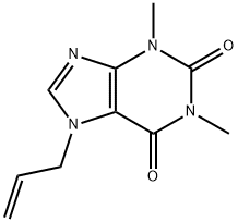 1,3-dimethyl-7-prop-2-enyl-purine-2,6-dione 化学構造式