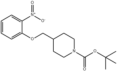 tert-Butyl 4-[(2-nitrophenoxy)methyl]piperidine-1-carboxylate Structure