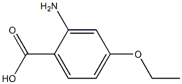 2-氨基-4-乙氧基苯甲酸 结构式