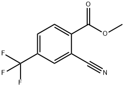 2-氰基-4-(三氟甲基)苯甲酸甲酯, 61500-86-5, 结构式