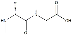 Glycine, N-(N-methyl-D-alanyl)- Structure