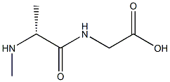 Glycine, N-(N-methyl-D-alanyl)- 结构式