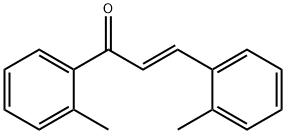 (2E)-1,3-ビス(2-メチルフェニル)プロプ-2-エン-1-オン 化学構造式