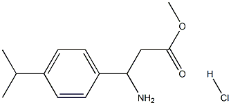 Methyl 3-amino-3-(4-isopropylphenyl)propanoate HCl Structure