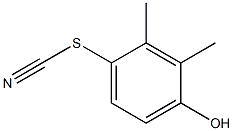 Thiocyanic acid, 4-hydroxy-2,3-dimethylphenyl ester Struktur