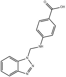 4-[(1H-benzotriazol-1-ylmethyl)amino]benzoic acid Structure