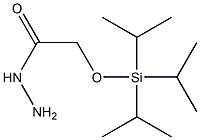 Acetic acid, 2-[[tris(1-methylethyl)silyl]oxy]-, hydrazide Struktur