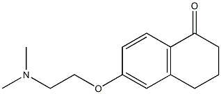 1(2H)-Naphthalenone, 6-[2-(dimethylamino)ethoxy]-3,4-dihydro- Structure